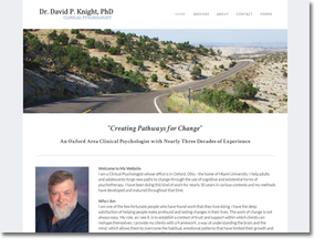 Dr. David Knight, Clinical Pyschologist -  lange digital portfolio